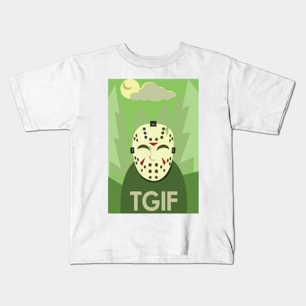 TGIF Kids T-Shirt by Mike Hampton Art